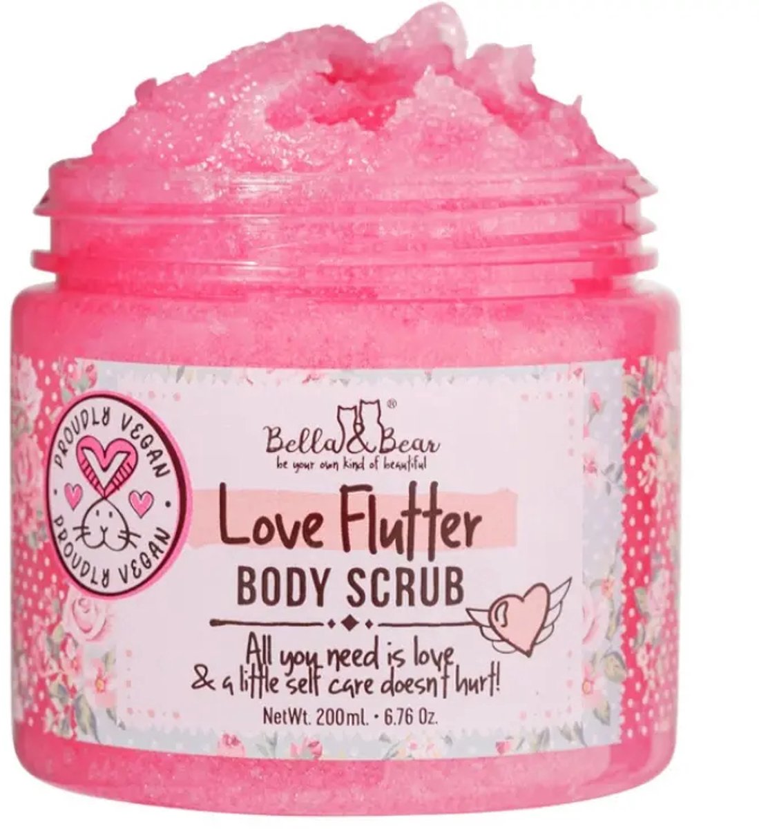 Bella & Bear | Love Flutter Body Scrub - 200ml - Vegan