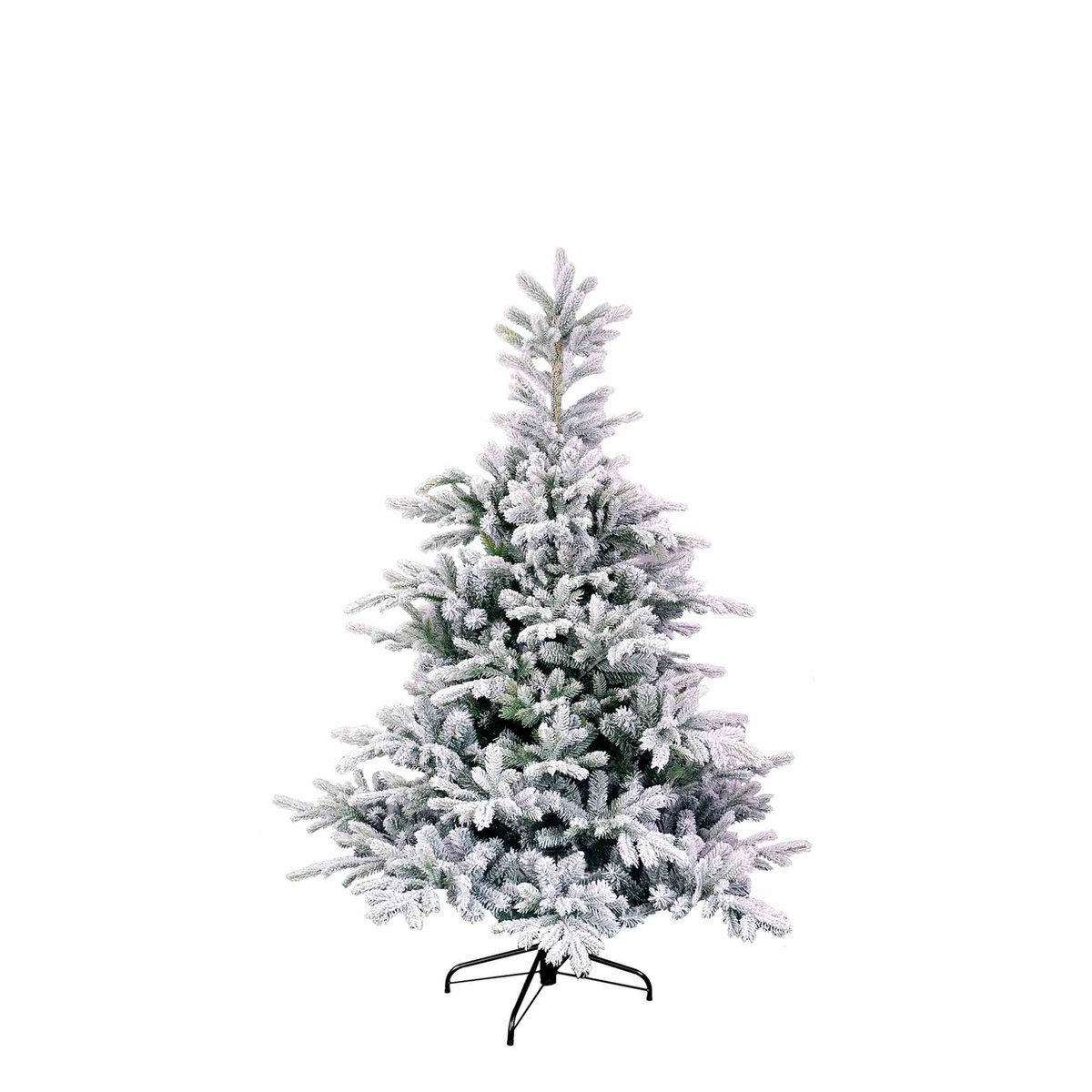 Black Box Trees Kunstkerstboom Grimshaw - 132x132x185 cm - PVC/hardnaald - frosted,Groen