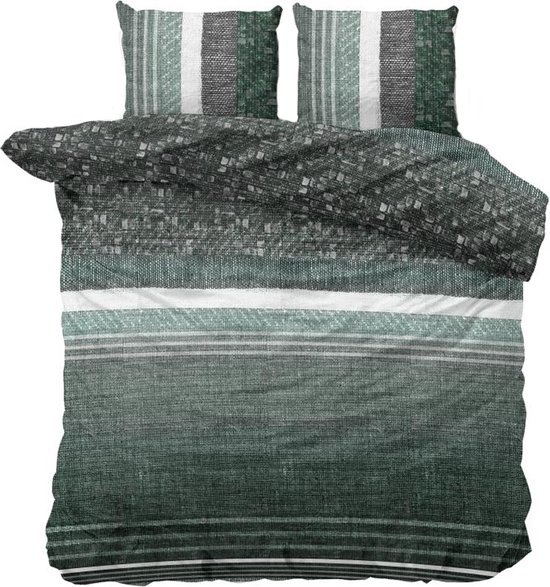 Dreamhouse Dekbedovertrek Matrix Green-Lits-jumeaux (240 x 200/220 cm)