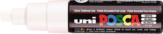 Markeerstift POSCA PC-8K Wit (6 Stuks)