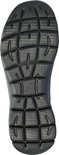 Zool van een zwarte Skechers Slip-Ins damesinstapper met rasterpatroon.