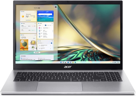 Acer Aspire 3 A315-59-50PE Intel® Core™ i5 i5-1235U Laptop 39,6 cm (15.6") Full HD 16 GB DDR4-SDRAM 512 GB SSD Wi-Fi 5 (802.11ac) Zilver - Acer - Hoofdafbeelding