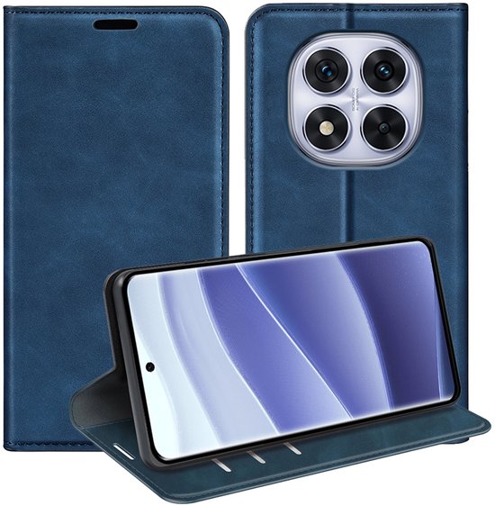 Étui Livre Rabattable Pour Xiaomi Redmi Note 14 4G - Cuir Synthétique - Avec Portefeuille Pour Cartes - Neuf