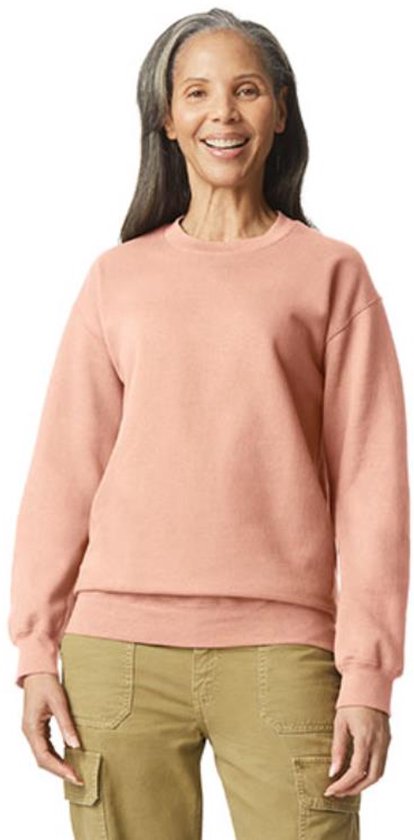 Gildan - Softstyle Midweight Fleece Crewneck Sweater - Dusty Rose maat M