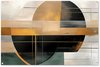Abstracte vormen, Goud, Brons, Grijs