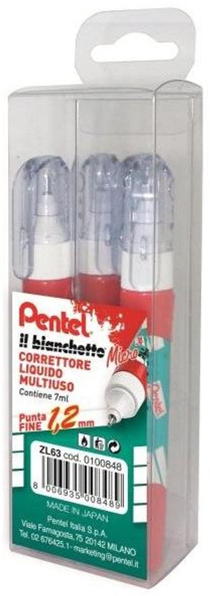 Pentel 0100848 correctiepen 7 ml