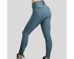 MONTAR RIJBROEK HIGHWAIST MOGLORIA CAVIAR TAPE FULLGRIP Middenblauw