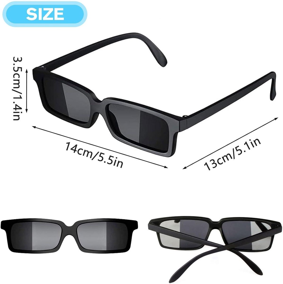 SelfTek Detektiv Set Agentenbrille - 12 Stück Agent Brille