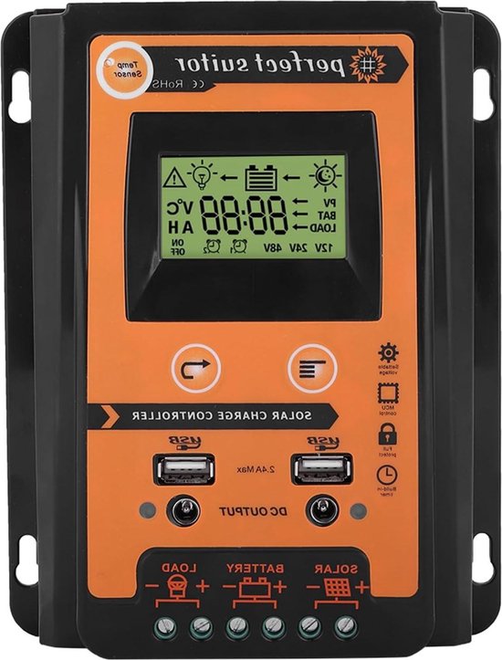 Mppt 70 ampere zonnepaneelregelaar - laadregelaar 30a solar - solarladeregelaar - zonnepaneelbatterijen regler - solar dual usb lcd disp - laadregelaars .