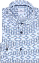 Blue Industry Overhemd Print Blauw - Maat 38 - Heren - Overhemden Casual