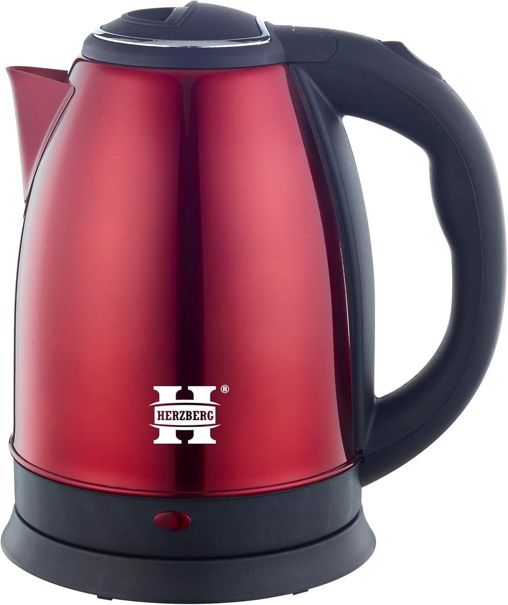 Draadloze elektrische waterkoker 1,8l - 1500W - RVS - Veilig en elegant design