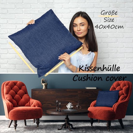 Effen kussensloop (50 x 70 cm) - Home - Bruin