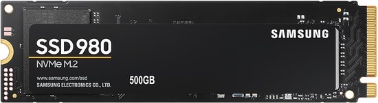 Samsung 980 - Interne SSD - PCIe 3.0 - NVMe M.2 - 500 GB