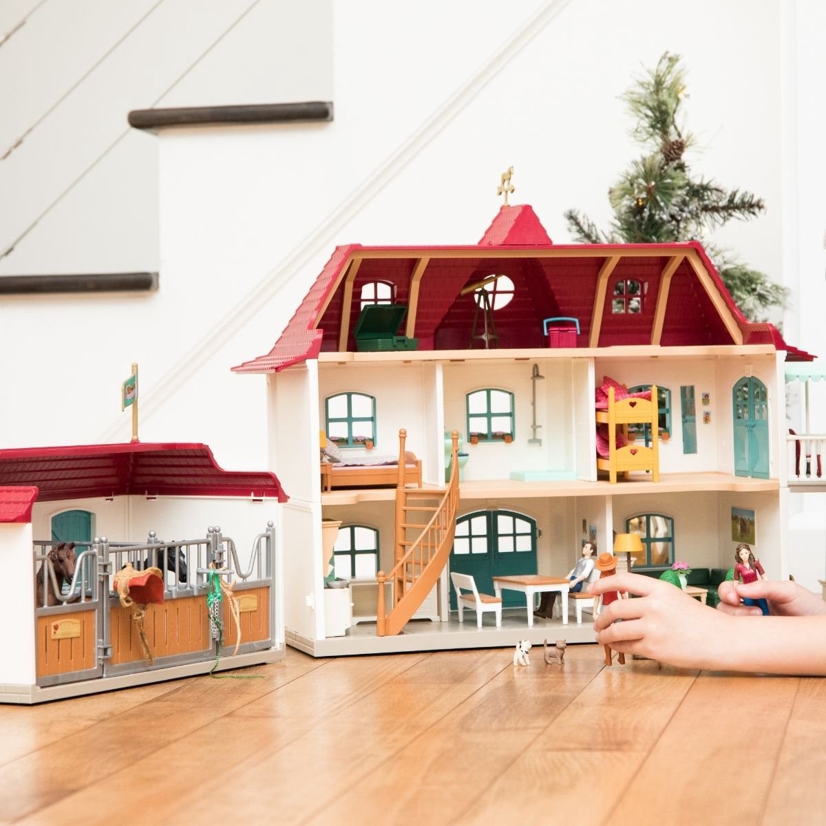 schleich HORSE CLUB Speelfigurenset - Lakeside Paardenboederij - Kinderspeelgoed voor Jongens en Meisjes - 107 Onderdelen - 42551 — afbeelding 19