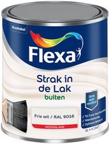 Flexa - Strak In De Lak Buitenlak Hoogglans - Fris Wit / Ral 9016 - Mengverf - 1 L