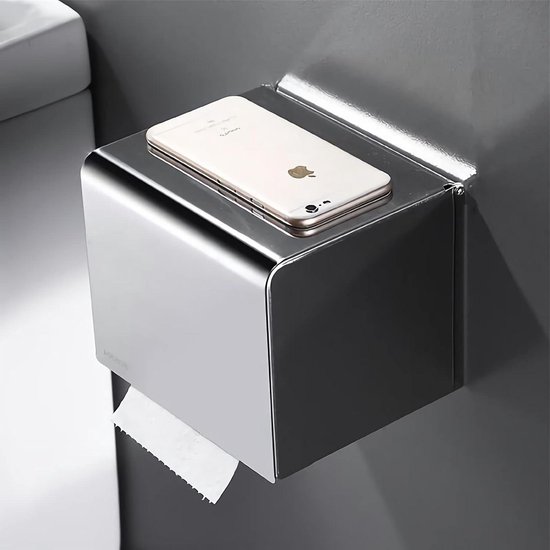 Toiletrolhouder zonder boren voor badkamer en wasruimte