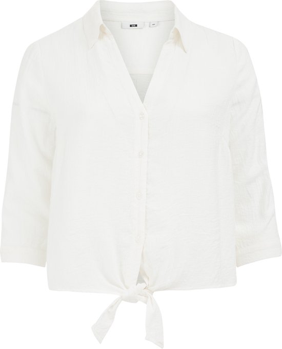WE Fashion Dames blouse met knoopdetail - Curve