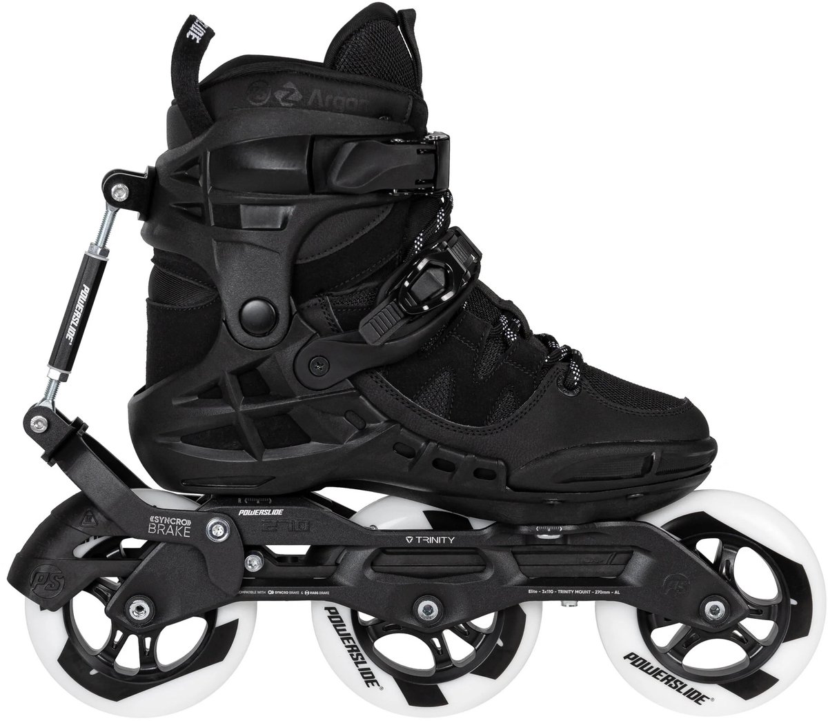Powerslide Phuzion Argon Syncro 110 Inline Skates Man Vrouw Zwart