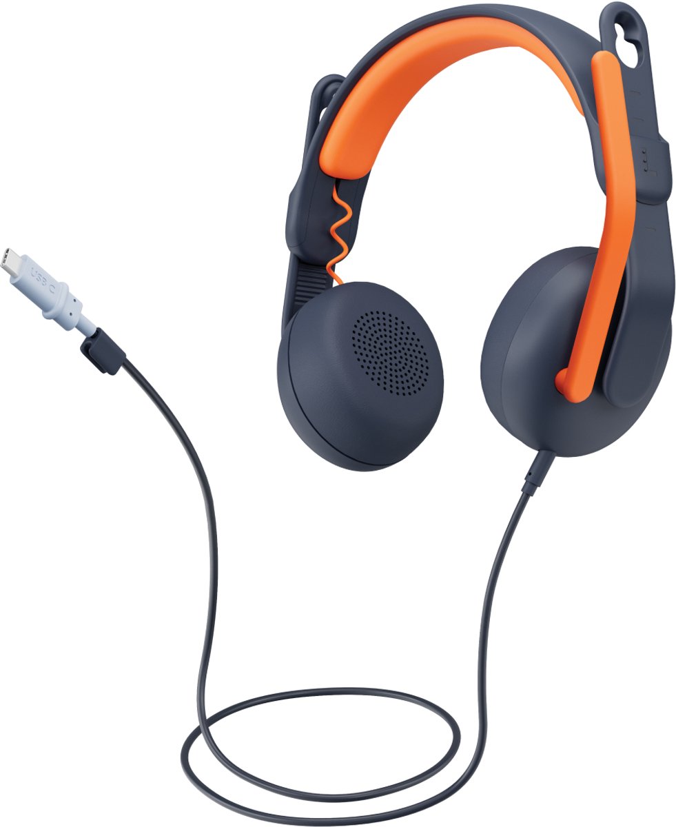 Logitech Zone Learn On-Ear Wired Headset for Learners, USB-A - Koptelefoon met micro