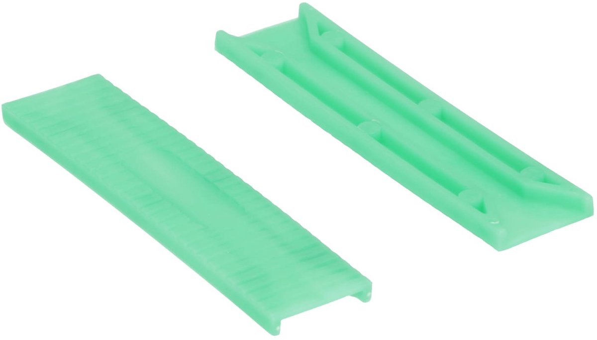 Glasblokjes 24 mm breed | 5 mm dik Groen | Per 100 stuks