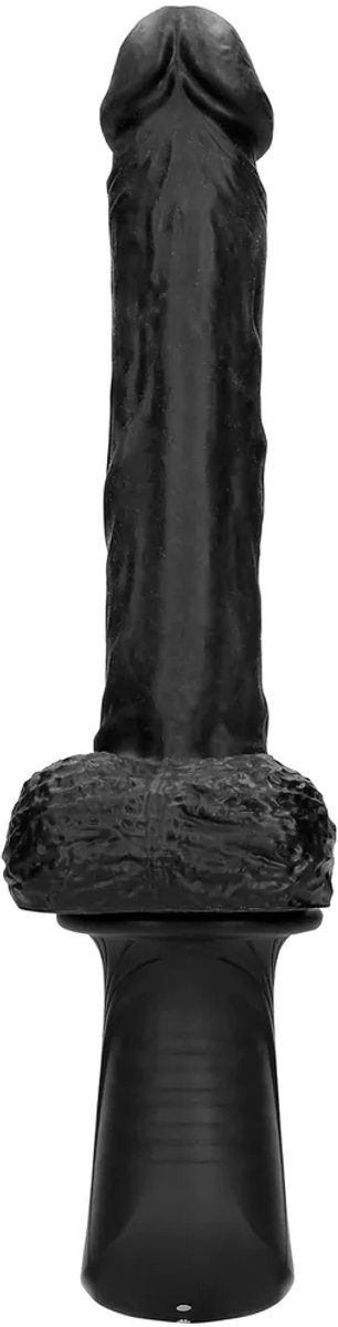 Hand Held Liquid Silicone Vibrating and Thrusting Sex Machine - Black