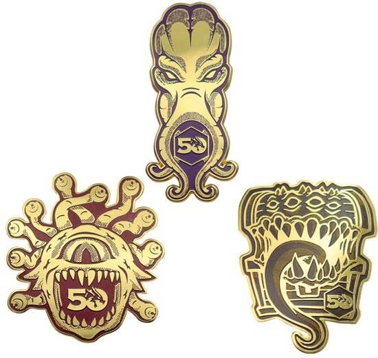 Foto: Fanattik dungeons dragons pin badge set 50th anniversary pins brooches