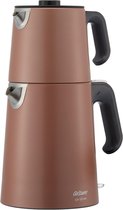 Arzum Harman Delux Machine à Thé - 1.8L Acier Inoxydable - Théière Automatique Chromée
