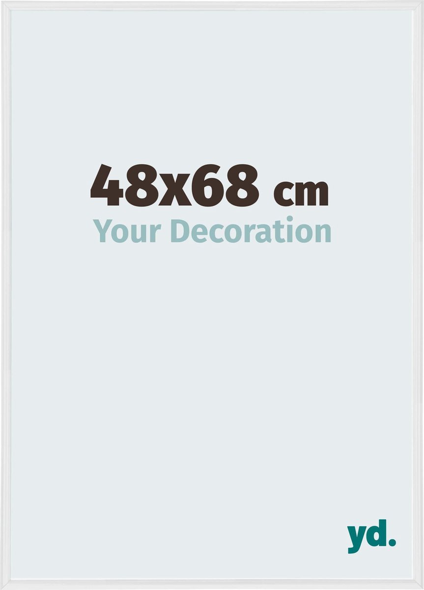 yd. Your Decoration - Fotolijst 48x68 cm - Kunststof - Wit Hoogglans - Annecy