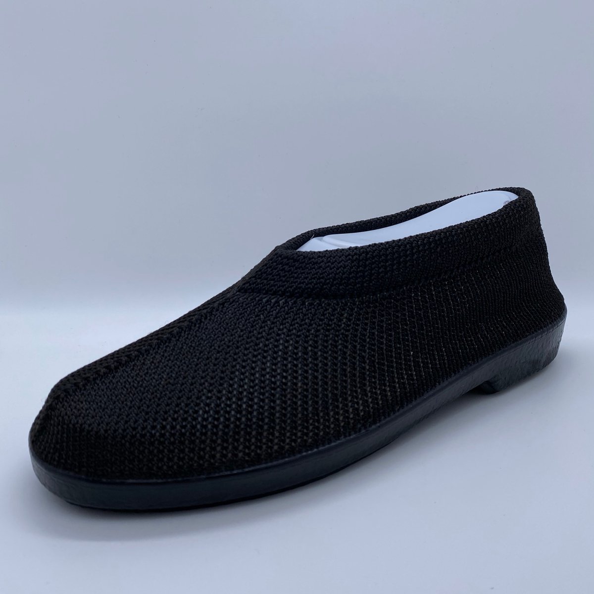 Gebreide Portugese Schoen - Zwart - Maat 40 - Instappers - Pantoffel