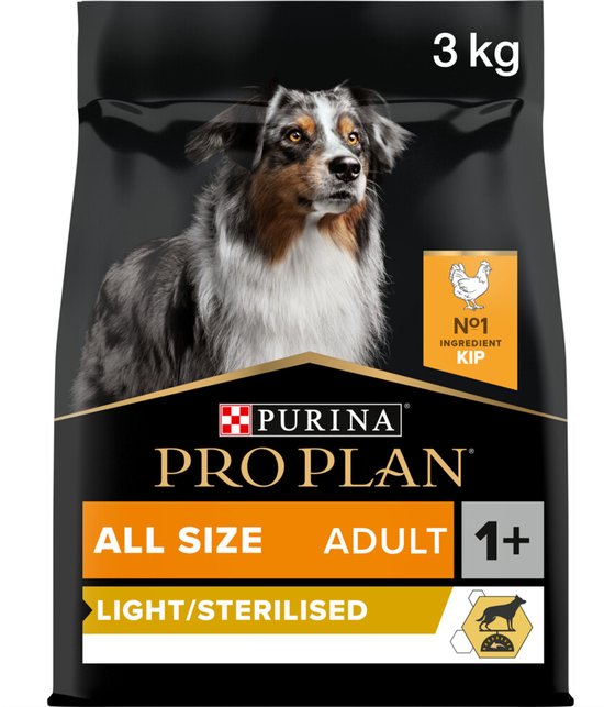 Pro Plan Dog Adult Light Kip - Hondenvoer - 4 x 3 kg