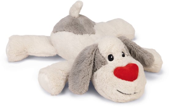 Beeztees XL-Knuffel Ties - Hondenspeelgoed - Pluche - Wit - 48x46x11 cm