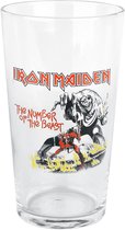 Iron Maiden Number Of The Beast Unisex Bierglas - helder - Standard