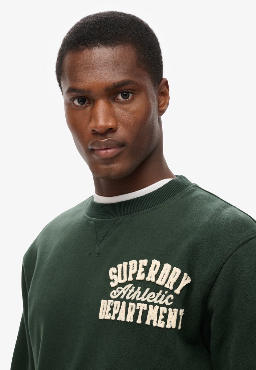 Superdry Vintage Athletic Ronde Hals Sweatshirt Heren Truien Groen