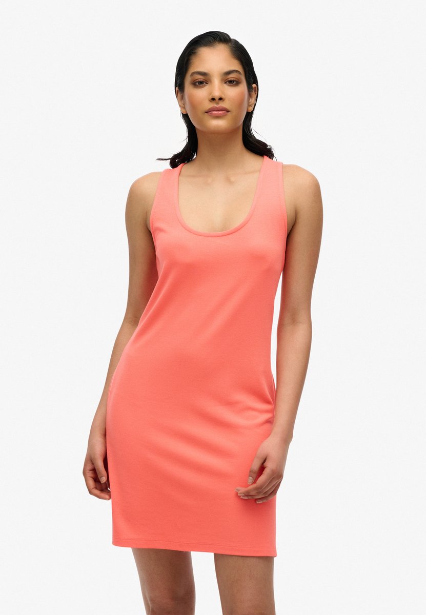 Superdry Mini bodywarmerjurk Dames Jurken Koraal