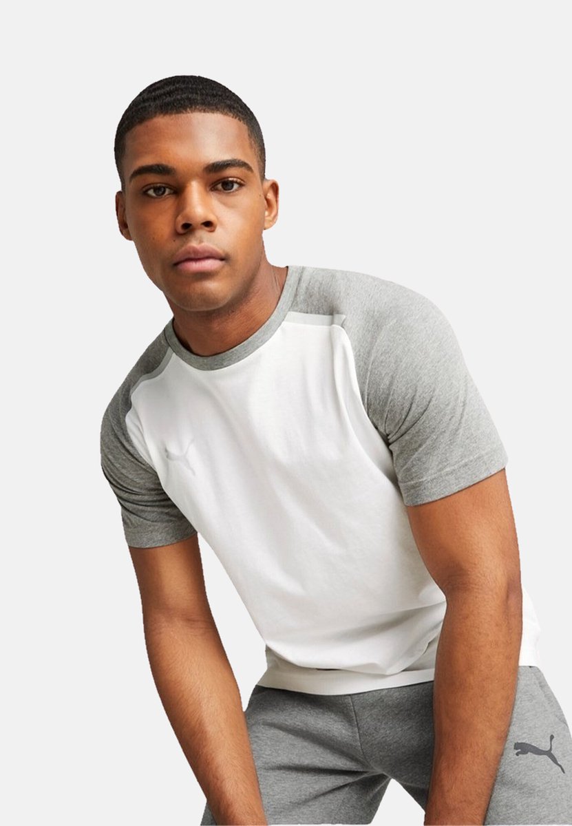 Puma Team Cup Casuals T-Shirt Heren - Wit | Maat: XXL