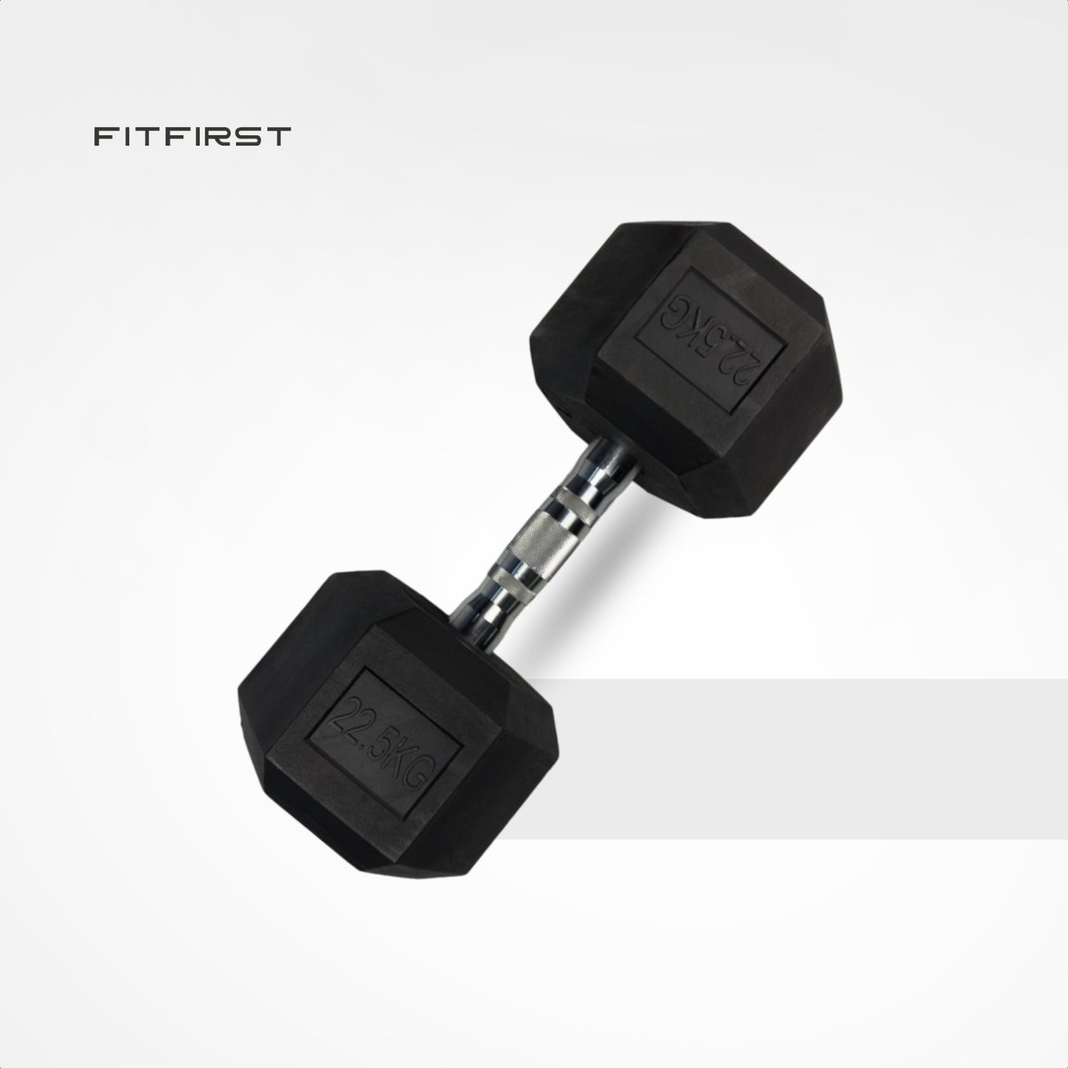 FitFirst® Hex Dumbbell 22,5KG | Stabiel en Stevig | Betrouwbaar | Voor Krachttraining | Fitness | Thuis Fitness | Sportschool Dumbells – foto 5