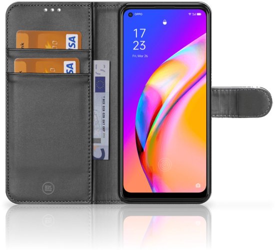PU Cuir Premium Flip Case pour OPPO Reno5 Z | A94 5G Coque Téléphone Crâne Cheveux