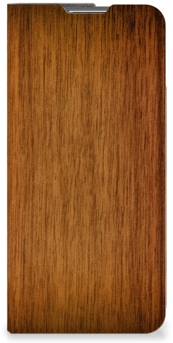 OPPO Find X5 Pro Book Wallet Case Donker Hout