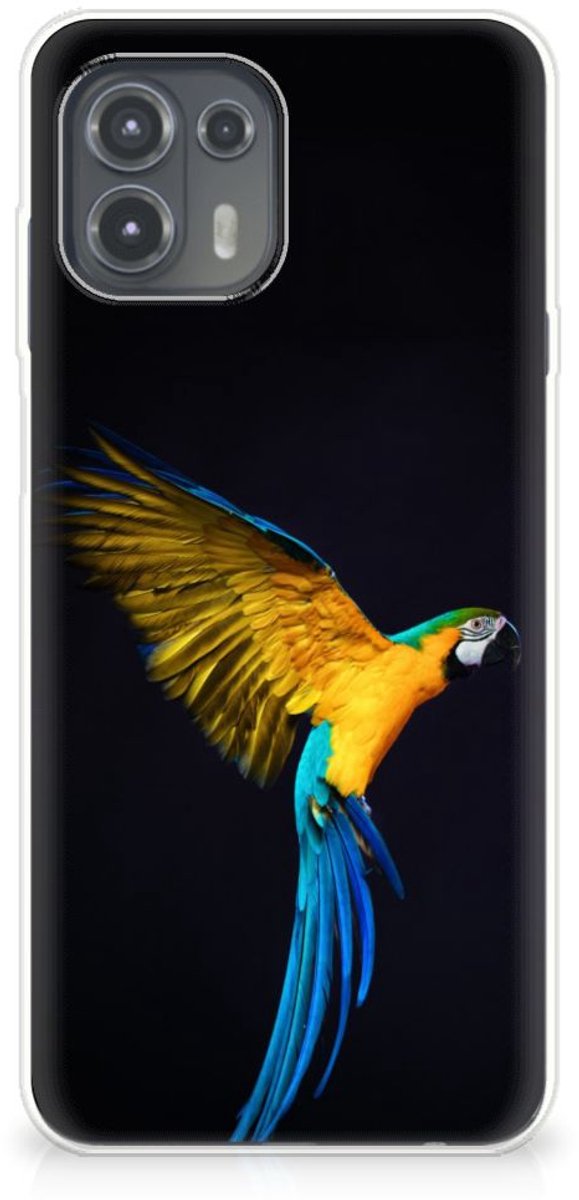 Motorola Edge 20 Lite TPU Hoesje Papegaai