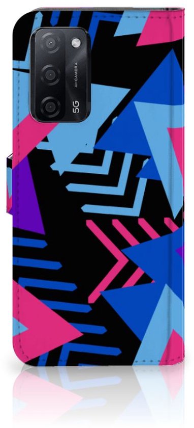 Portefeuille OPPO A16 | A16s Cuir PU Portefeuille pour Funky Triangle