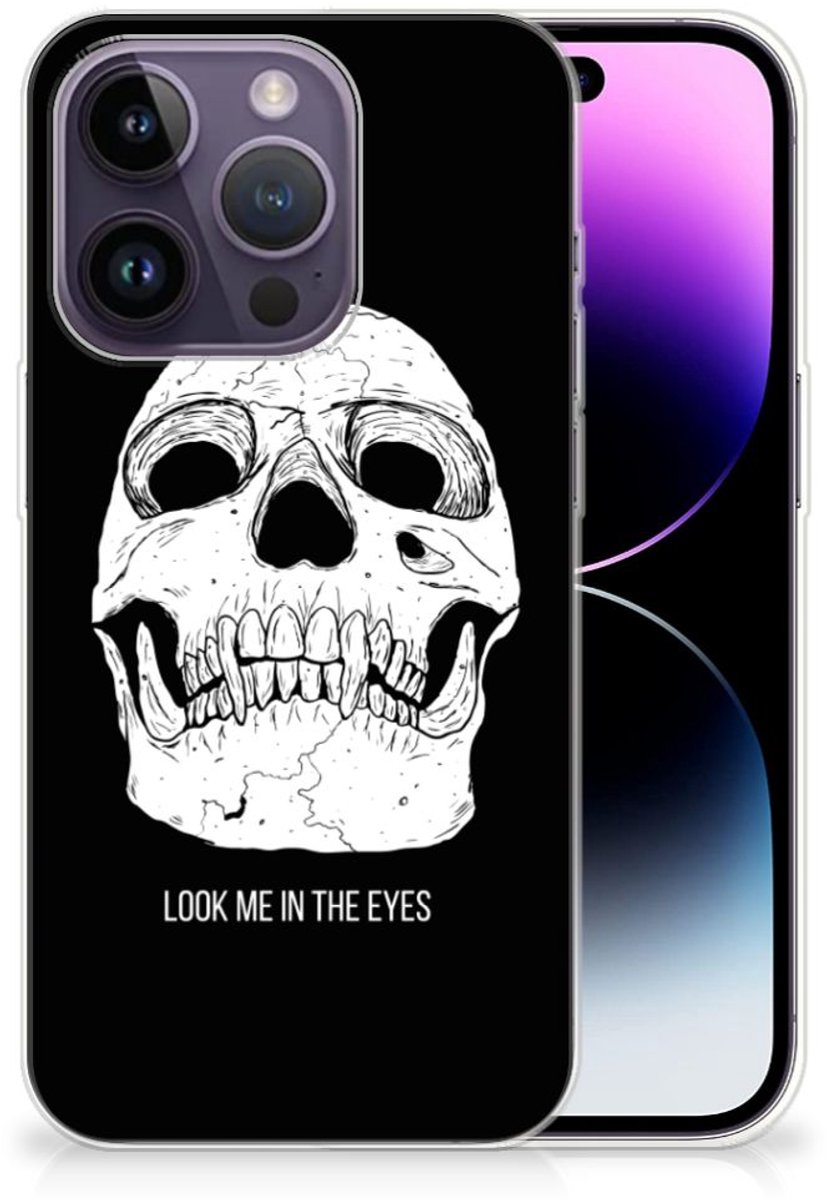 Silicone Back Case Apple iPhone 14 Pro Skull Eyes