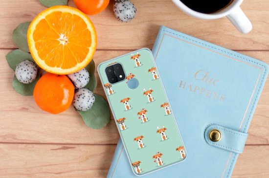 Coque en Siliconen TPU OPPO A15 Coque de téléphone Chiots