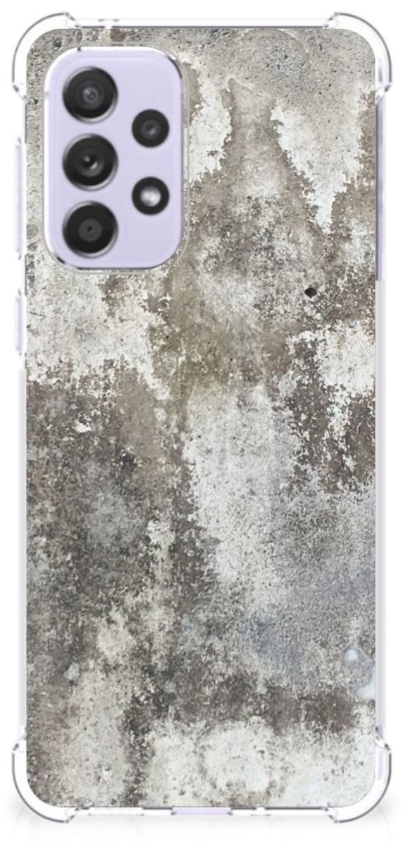 Samsung Galaxy A33 Anti-Shock Hoesje Beton Print