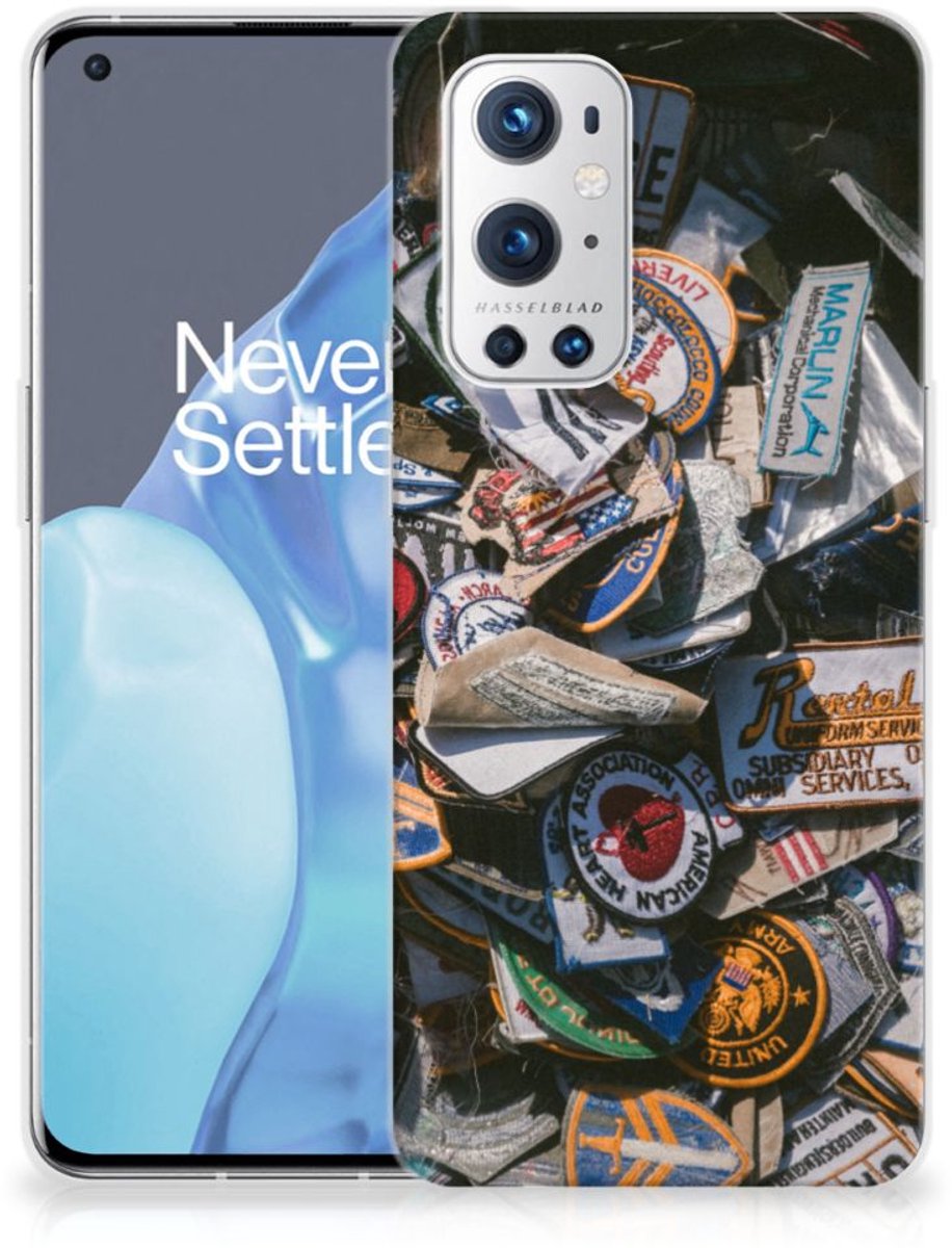 OnePlus 9 Pro Siliconen Hoesje met foto Badges