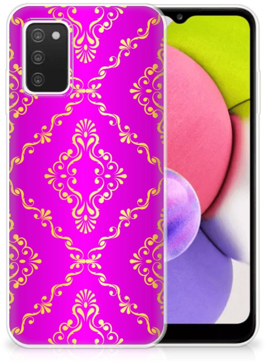 Siliconen Hoesje Samsung Galaxy A03S Barok Roze