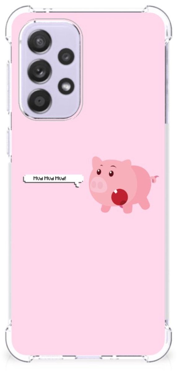 Samsung Galaxy A33 Stevig Bumper Hoesje Pig Mud