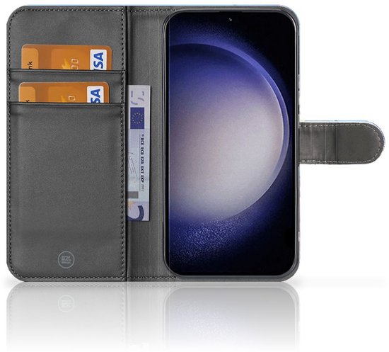 Case Cover pour Samsung Galaxy S23 Plus Portefeuille Pêche