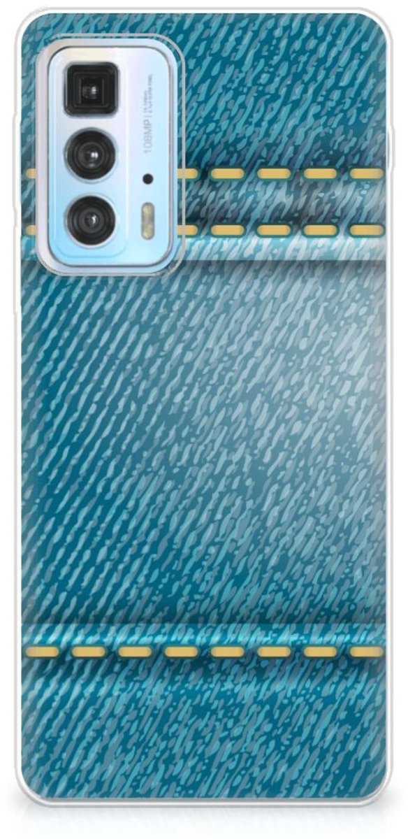 Motorola Edge 20 Pro Silicone Back Cover Jeans