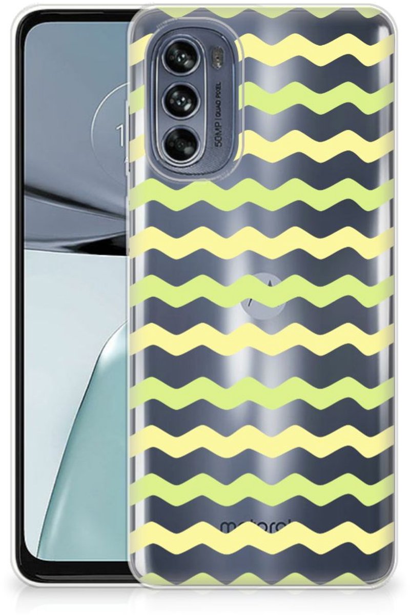 Motorola Moto G62 5G TPU bumper Waves Yellow