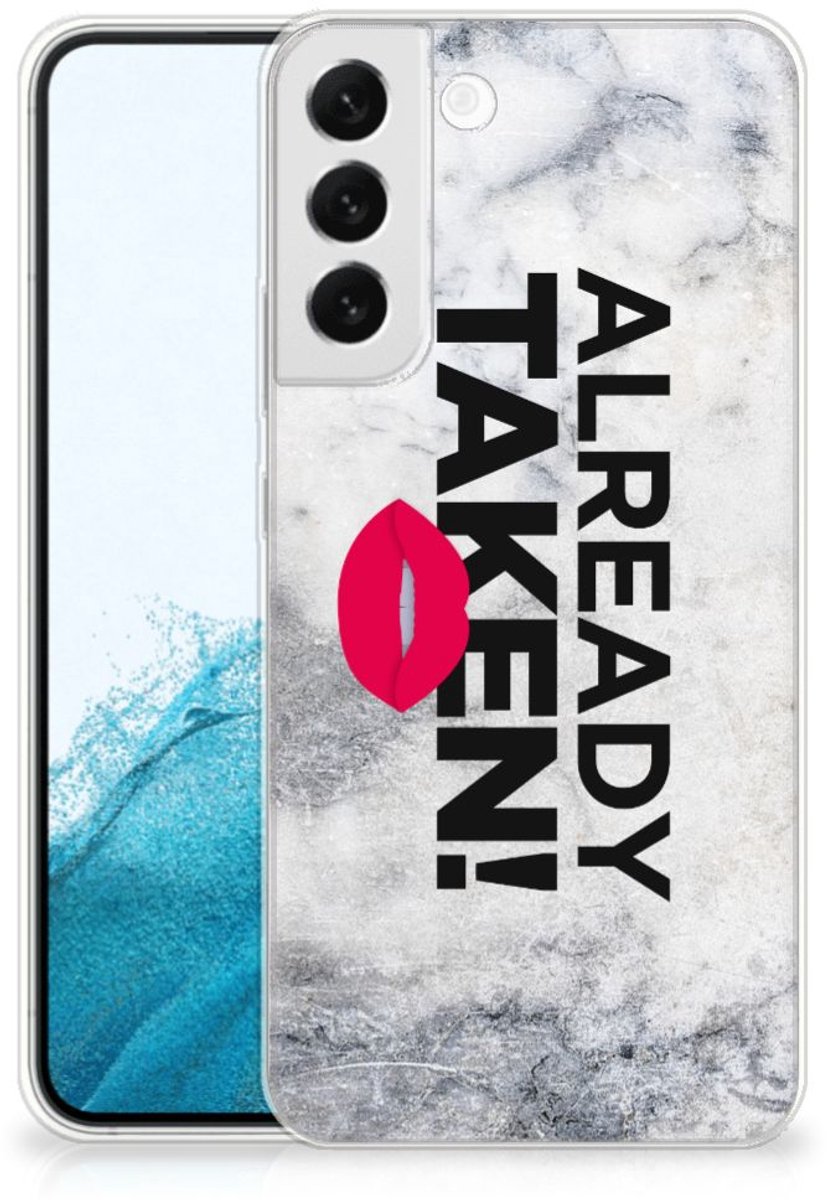 Samsung Galaxy S22 Plus Siliconen hoesje met naam Already Taken White
